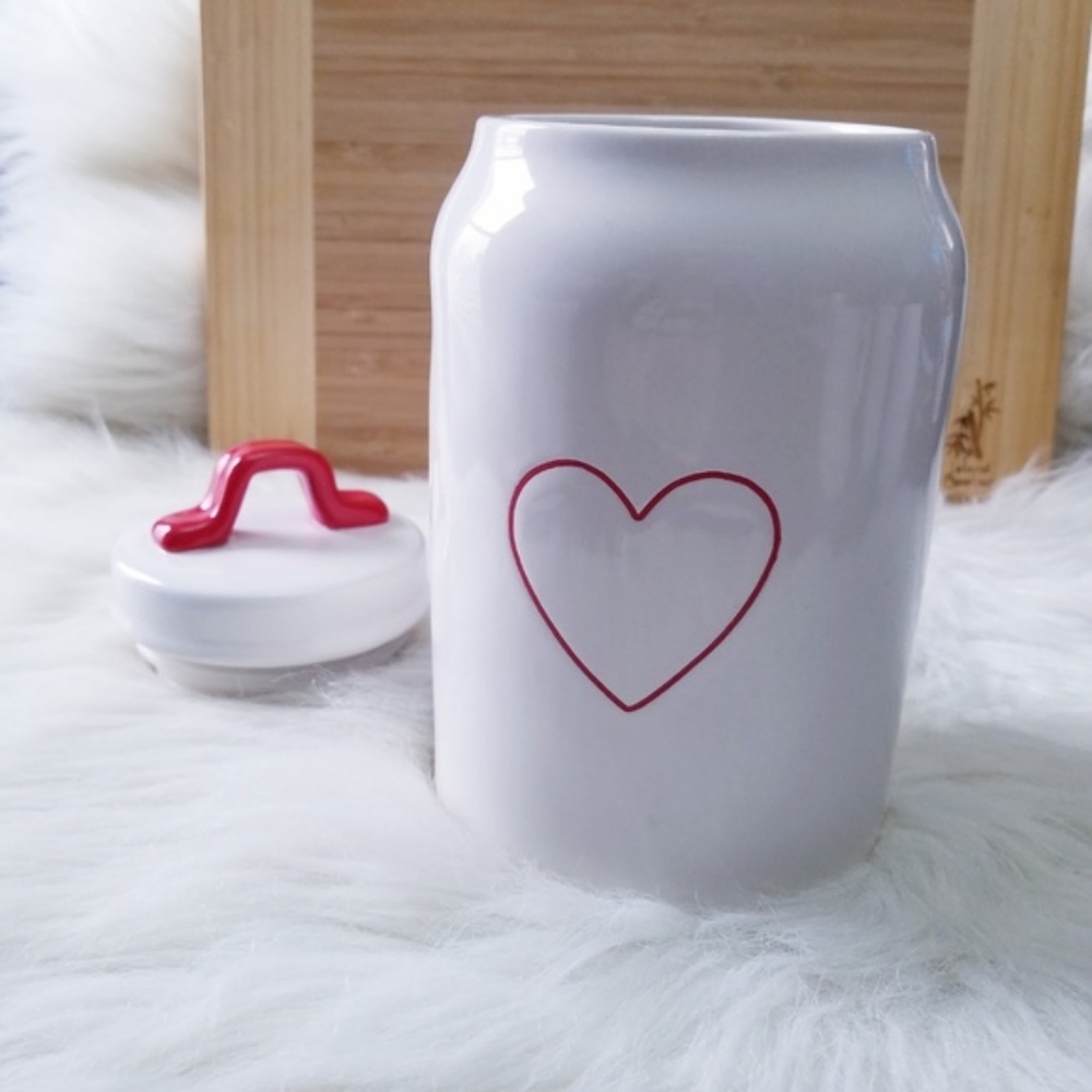 NWT Rae Dunn Red Heart Canister - Picture 6 of 8